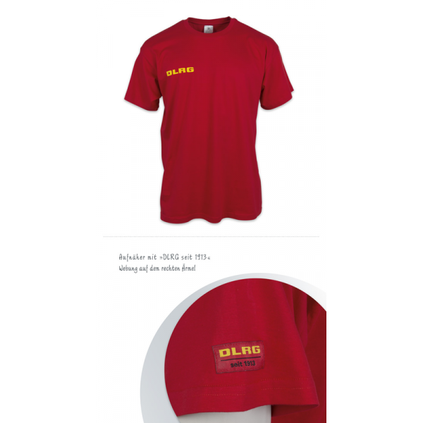 Saison T-Shirt rot DLRG seit 1913