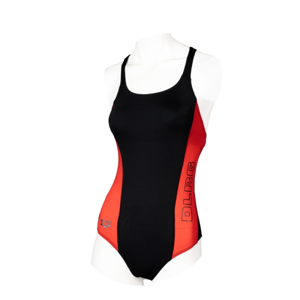 Schwimmanzug DLRG Swim Pro Lining+Bra Schwarz-Rot