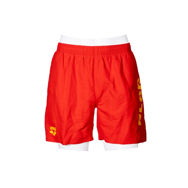 Boxershorts Junior DLRG »Solid R« ARENA Rot-Gelb 