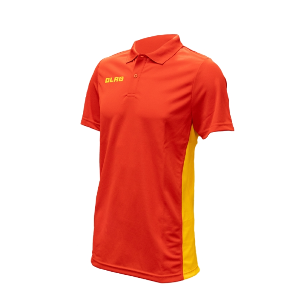 DLRG Funktions-Poloshirt 2.0 rot/gelb VAUDE-Unisex