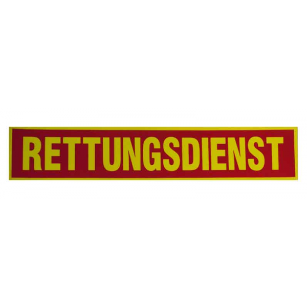 Rückenschild RETTUNGSDIENST