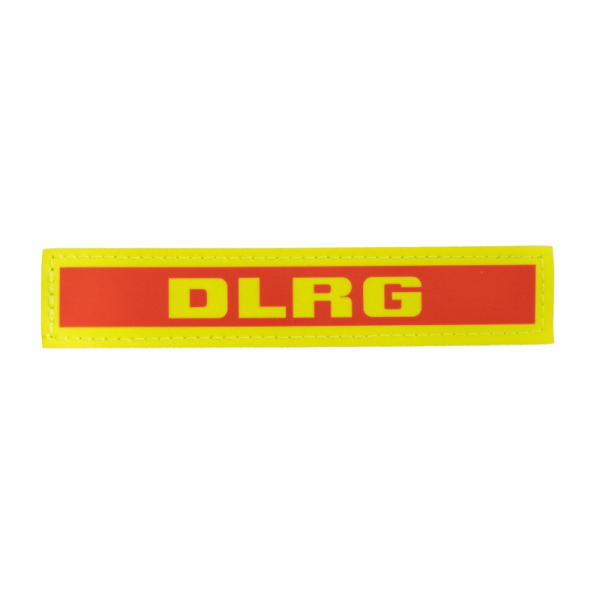Klettschild »DLRG« rot/gelb 