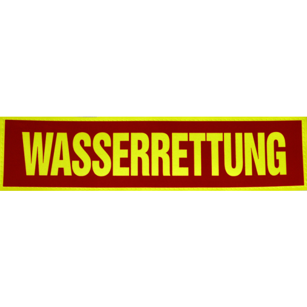 Rückenschild »WASSERRETTUNG« für Weste »Swift«