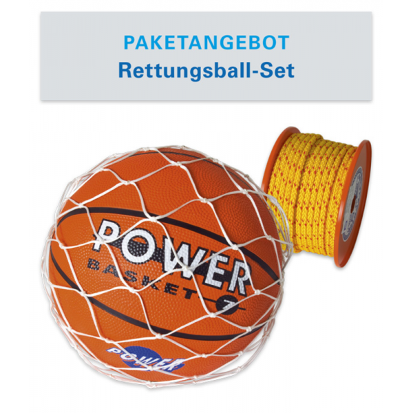 Rettungsball komplett mit Netz und Leine
