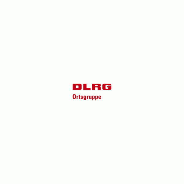 Aufdruck DLRG + OG Name auf Giebel