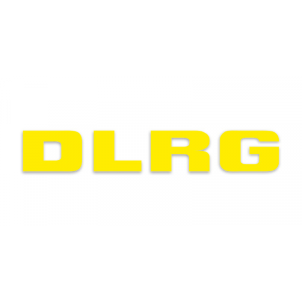 Wortmarke DLRG 170 mm RAL 1018 - Zinkgelb