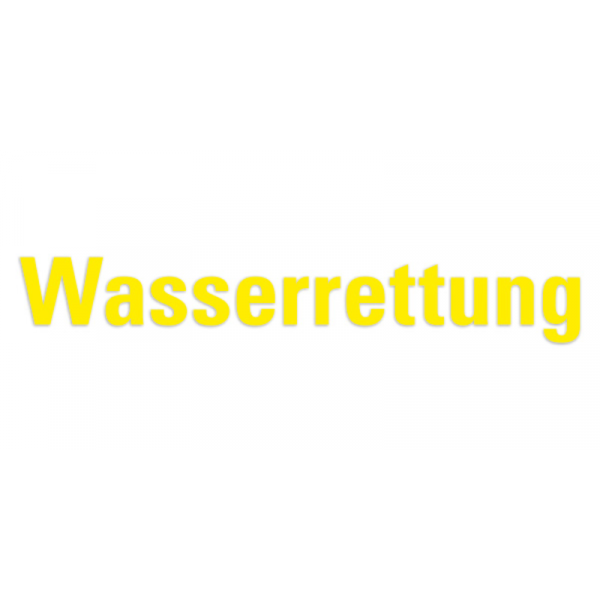 Schriftzug Wasserrettung für Schlauchboote 8 cm