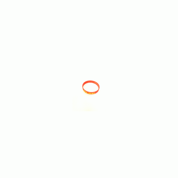 DLRG Silikonarmband Erw. rot/gelb