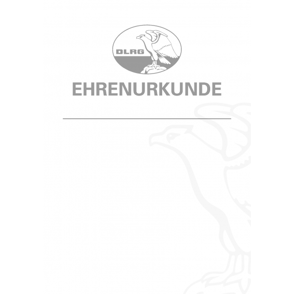 Ehrenurkunde neutral DIN A4