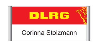Namensschild mit DLRG Logo 3.0