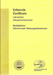 Lehrschein-Urkunde