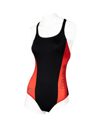 Schwimmanzug DLRG Swim Pro Lining+Bra Schwarz-Rot