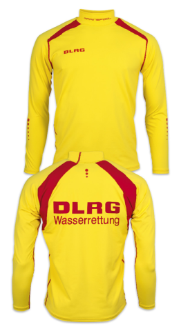 DLRG Rescue Shirt II MARINEPOOL gelb/rot