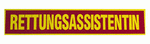 Rückenschild RETTUNGSASSISTENTIN