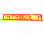 Rückenschild RETTUNGSHUNDEFÜHRER