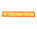 Rückenschild RETTUNGSHUNDEFÜHRERIN