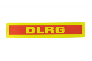 Klettschild »DLRG« rot/gelb 