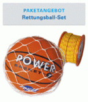 Rettungsball komplett mit Netz und Leine