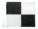Zoningflagge schwarz/weiß geviertelt - 90 x 75 cm