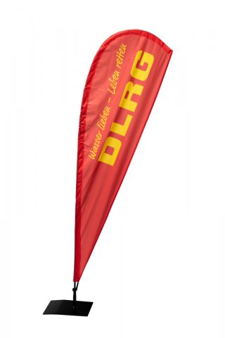 DLRG Dropflag -Indoor- Gesamthöhe ca. 175 cm 