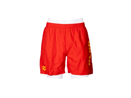 Boxershorts Junior DLRG »Solid R« ARENA Rot-Gelb 