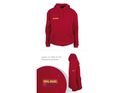 Saison Kapuzenpullover rot DLRG seit 1913