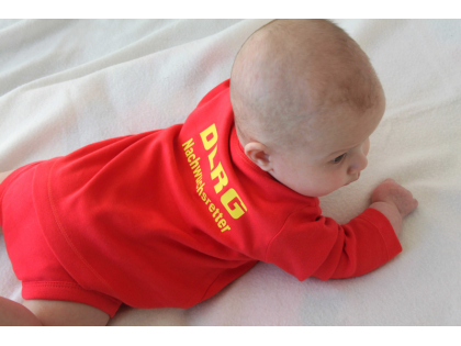 DLRG Babypullover  rot "Nachwuchsretter"