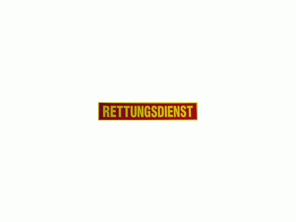 Rückenschild RETTUNGSDIENST