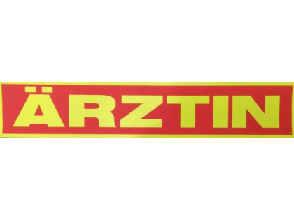 Rückenschild ÄRZTIN