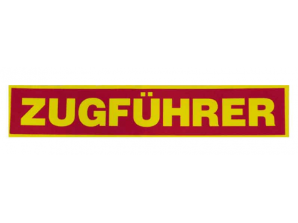 Rückenschild ZUGFÜHRER