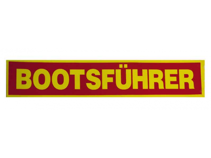 Rückenschild BOOTSFÜHRER