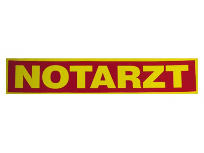 Rückenschild NOTARZT