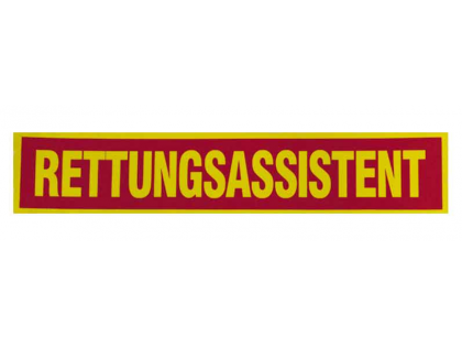 Rückenschild RETTUNGSASSISTENT