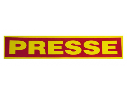 Rückenschild PRESSE