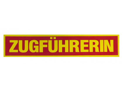 Rückenschild ZUGFÜHRERIN