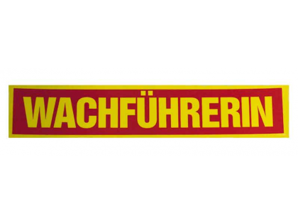 Rückenschild WACHFÜHRERIN