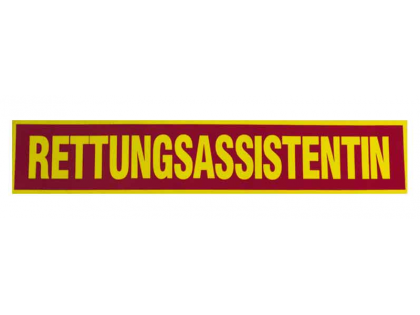 Rückenschild RETTUNGSASSISTENTIN