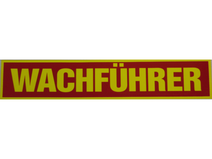 Rückenschild WACHFÜHRER