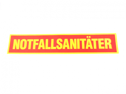 Rückenschild NOTFALLSANITÄTER