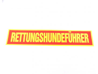 Rückenschild RETTUNGSHUNDEFÜHRER