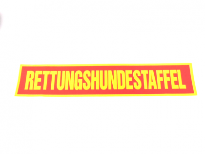 Rückenschild RETTUNGSHUNDESTAFFEL