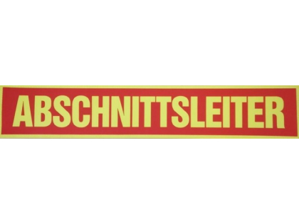 Rückenschild ABSCHNITTSLEITER