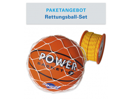 Rettungsball komplett mit Netz und Leine