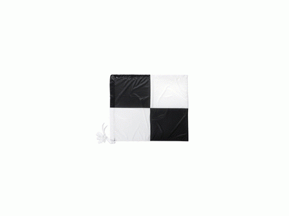 Zoningflagge schwarz/weiß geviertelt - 90 x 75 cm