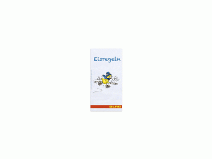 Faltblatt »Eisregeln«