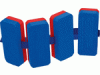 Schwimmgürtel Kinder blau/rot bis 30kg