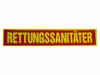 Rückenschild RETTUNGSSANITÄTER