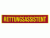 Rückenschild RETTUNGSASSISTENT