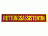 Rückenschild RETTUNGSASSISTENTIN